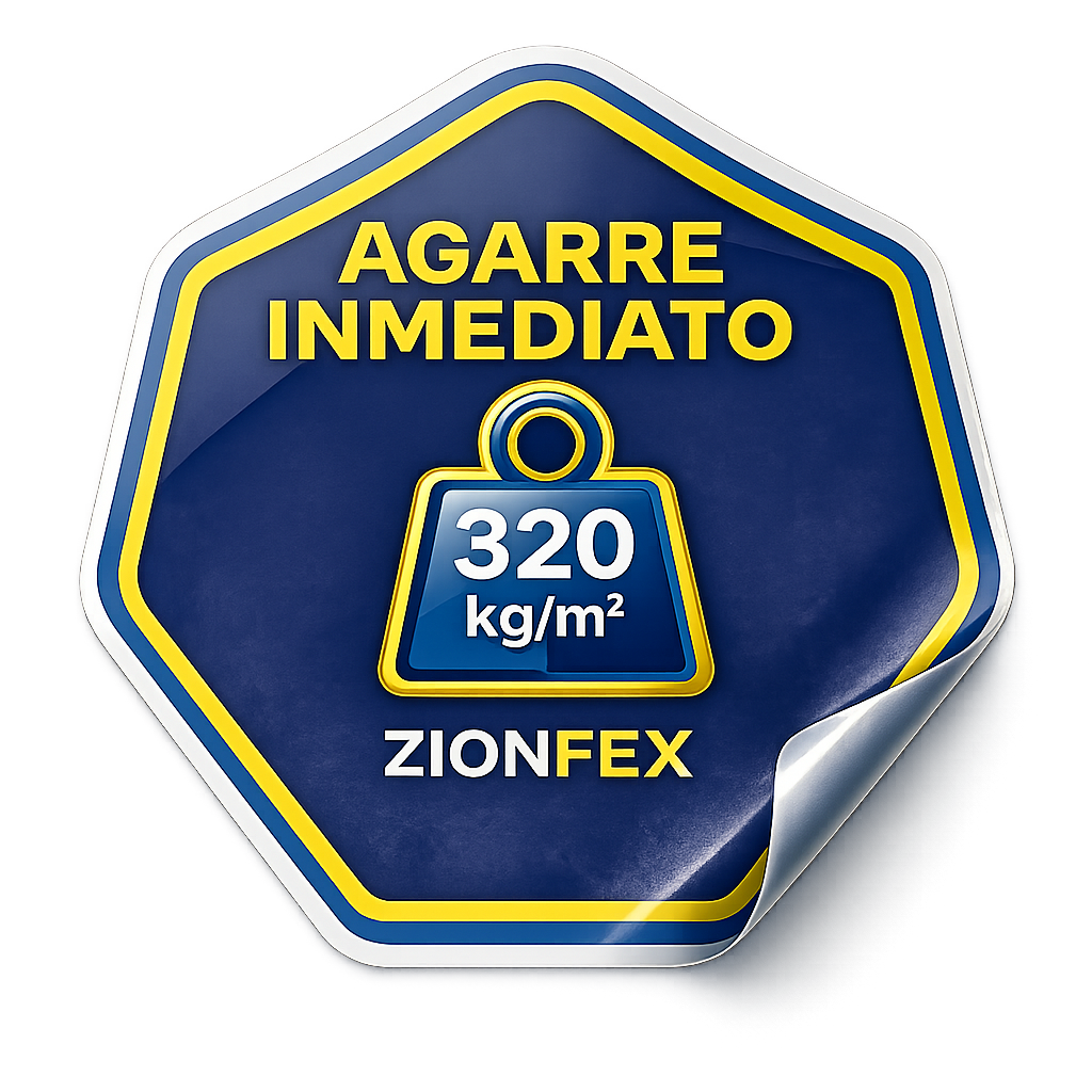 Soporta 320 kg/m2